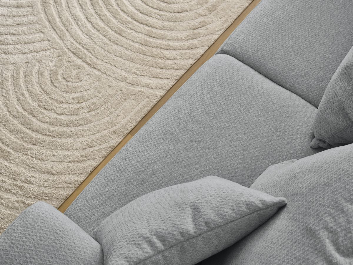 Bobochic Sidonie Sofa 3-Sitzer Melange-Stoff Dunkelgrau