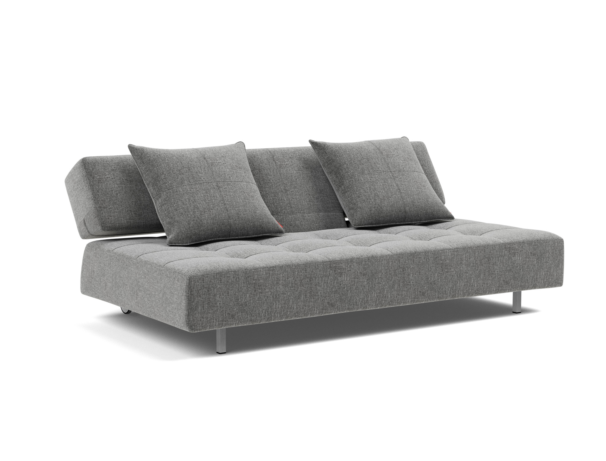 Schlafsofa Long Horn D.E.L. Strukturierter Stoff Twist 563-Charcoal