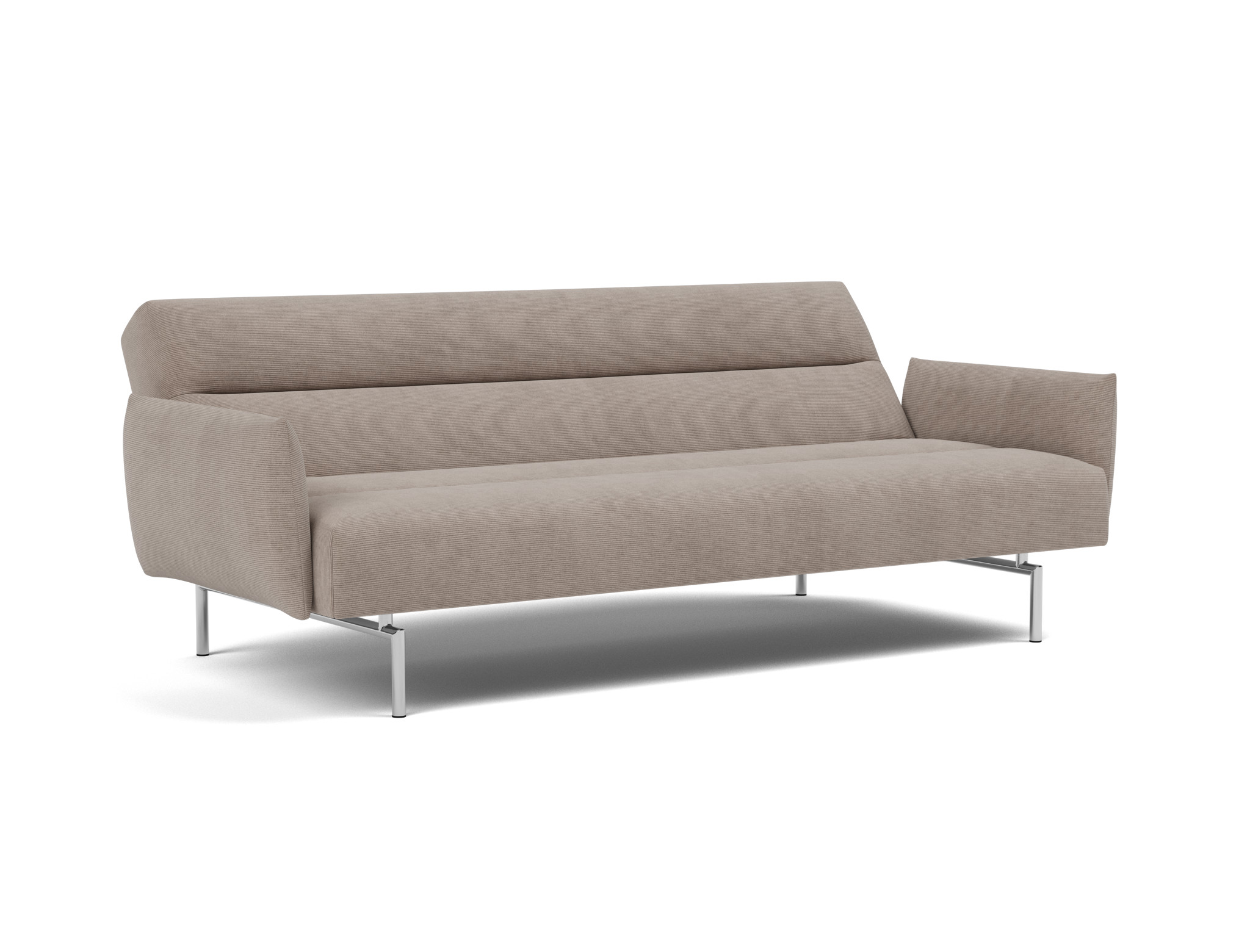Schlafsofa Jillis mit Armlehnen Kord Cordufine 318-Beige