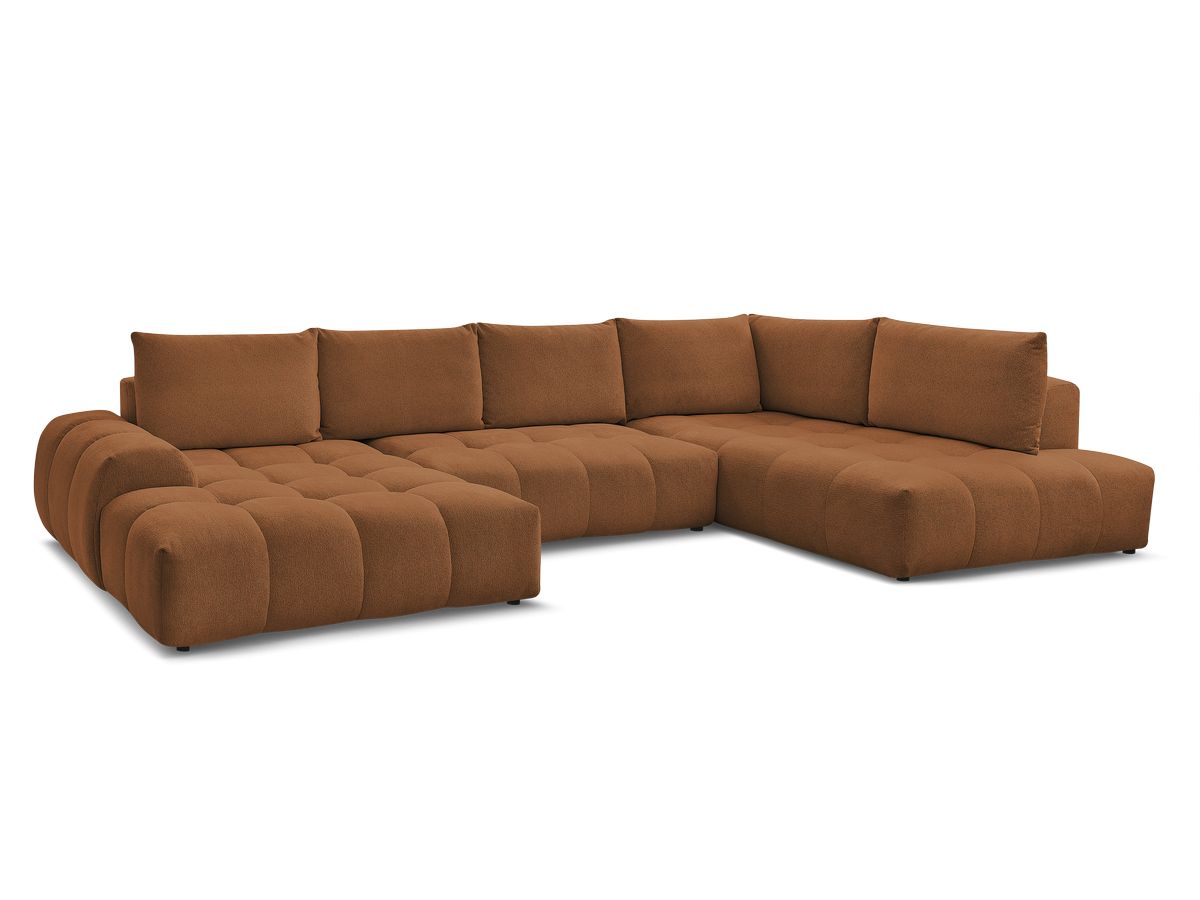 Bobochic Everest Wohnlandschaft, 6 Kissen Melange-Stoff Orange Ecke links