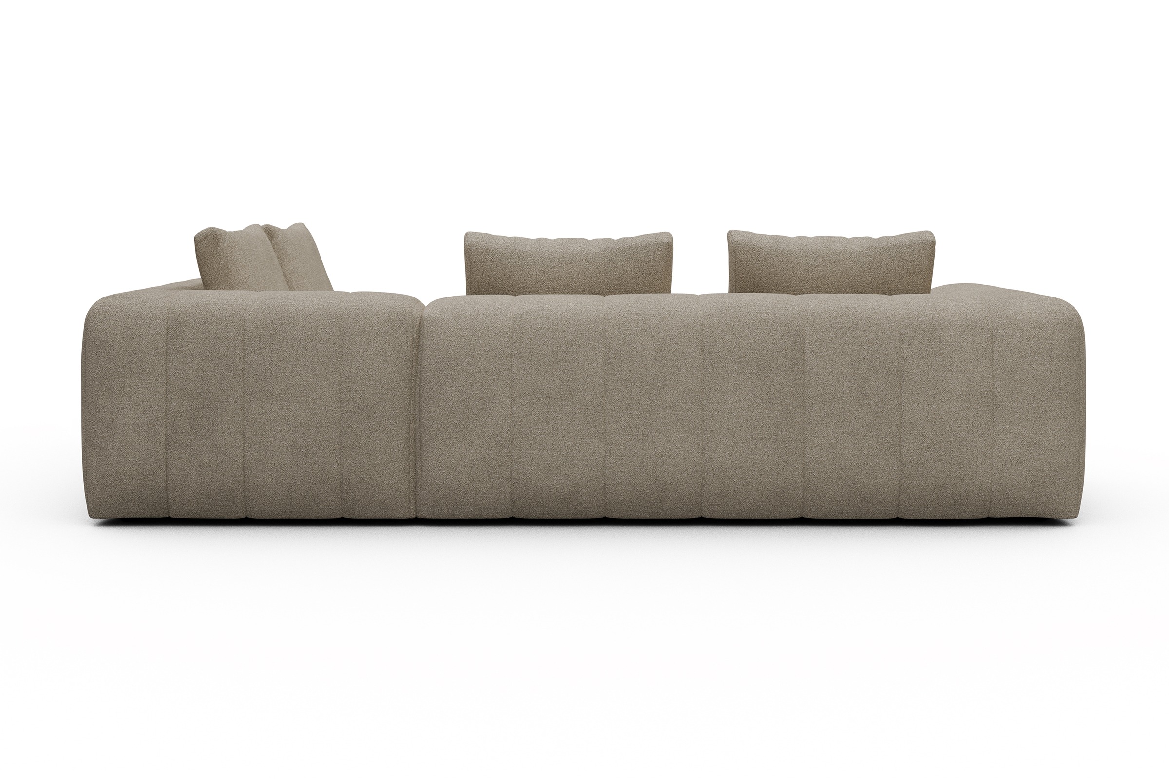 Ecksofa Hugo 2x 2,5-Sitzer Armlehne links Boucle-Belge