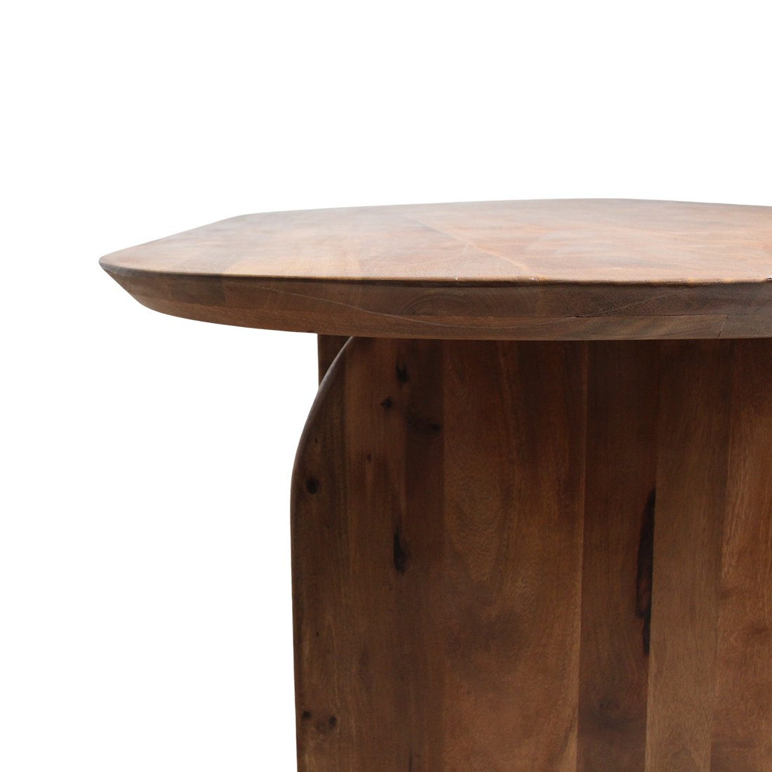 Raw Materials Bullnose Esstisch braun 200cm geschlossenes Untergestell