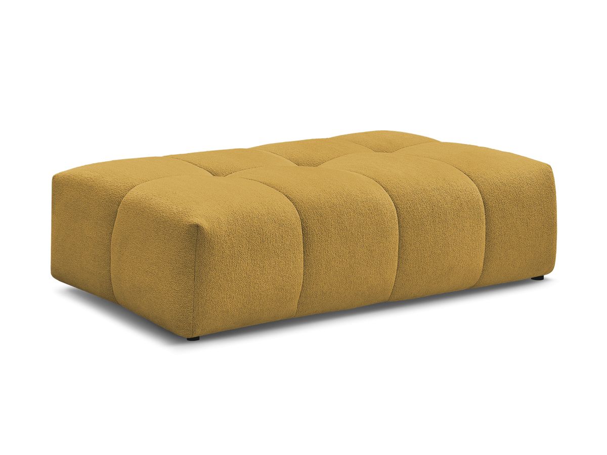 Bobochic Everest Pouf 140 × 70 cm Melange-Stoff Gelb