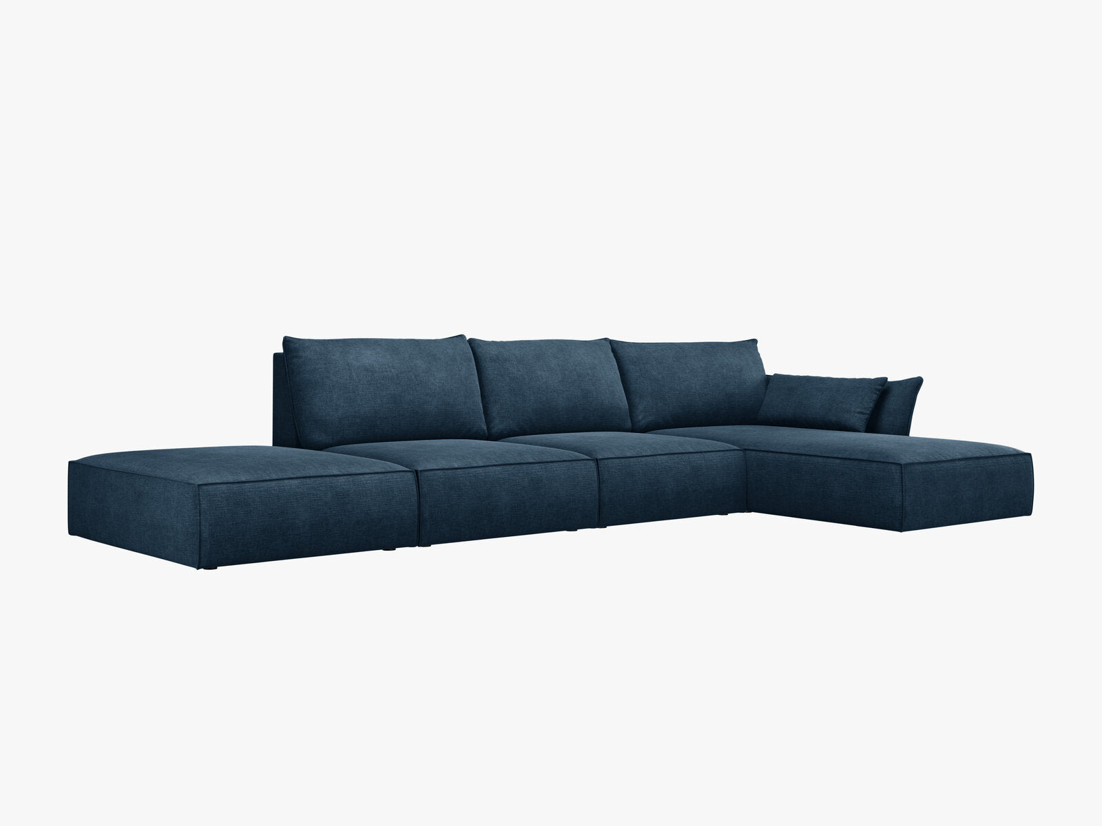 Micadoni Ecksofa Kaelle 5-Sitzer Rechts Chenille Over The Horizon Königsblau