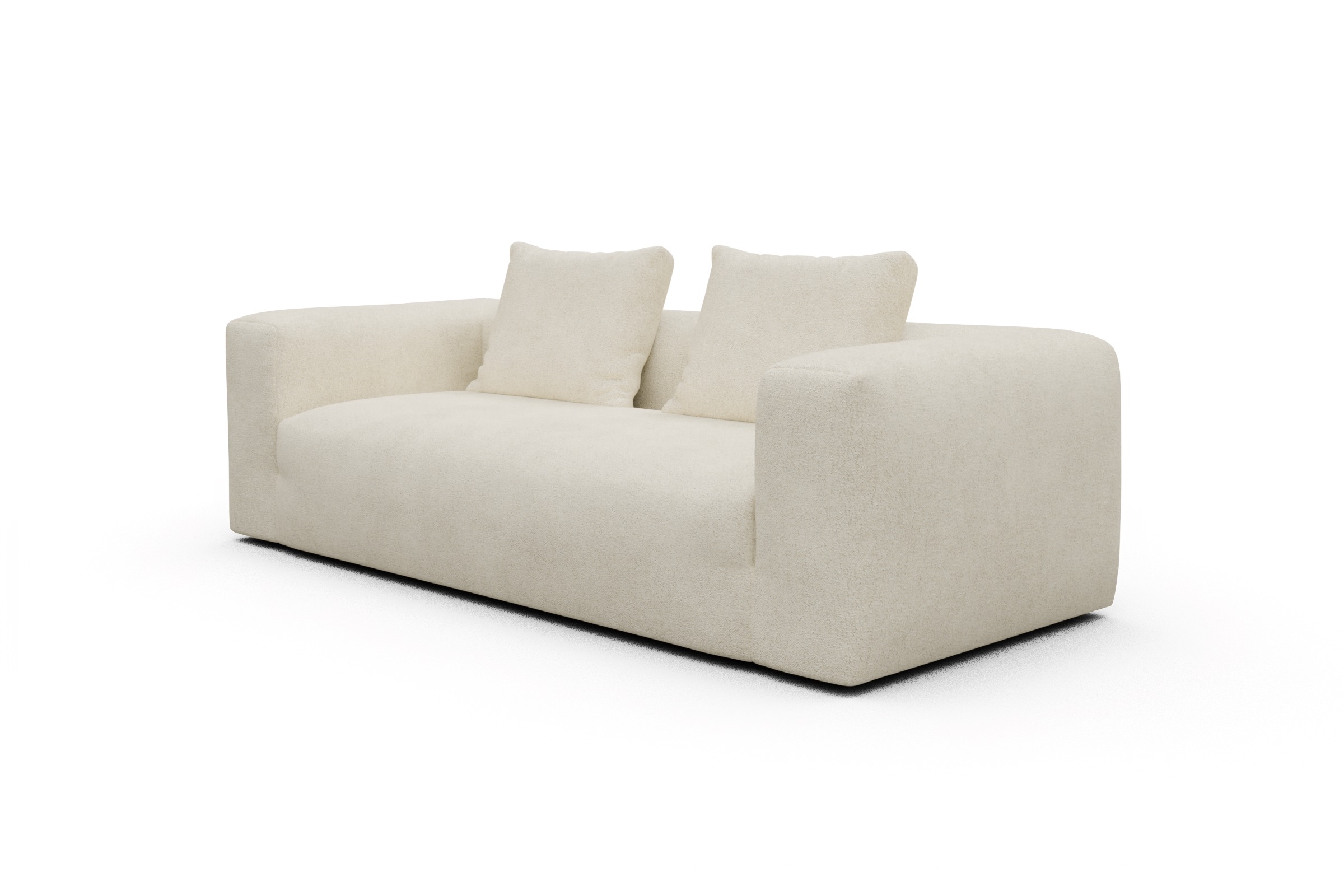 Sofa Fred 3-Sitzer Boucle-Off-White