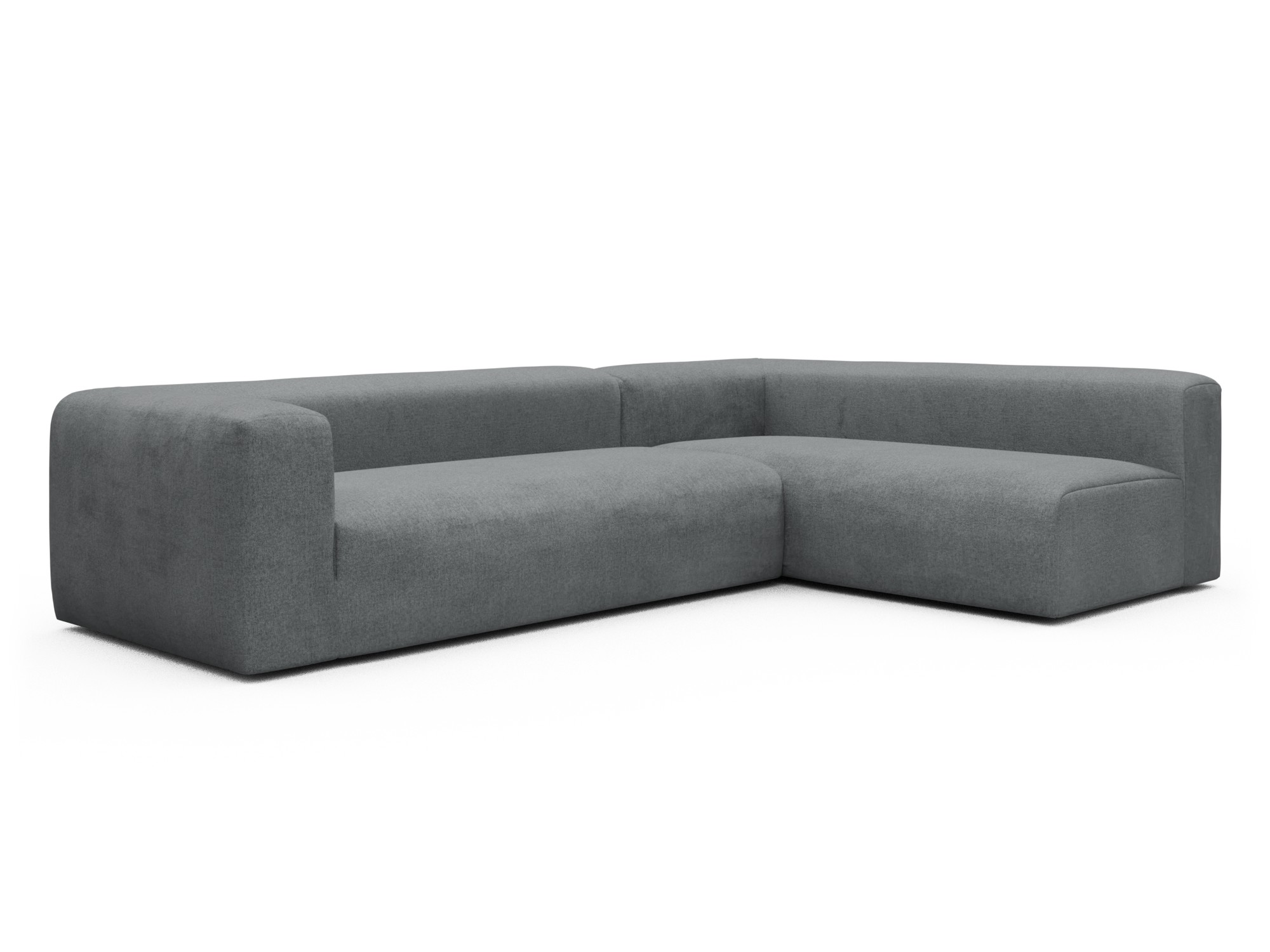 Skandi Home Ecksofa Fred 2x 2,5-Sitzer rechts offen Casone-Gravel-Grey moebelfaktor