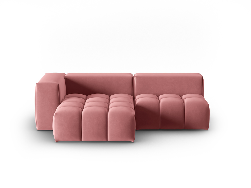 Cosmopolitan Design Ecksofa Verona 3-Sitzer offen Samt Casino Flamingo Links