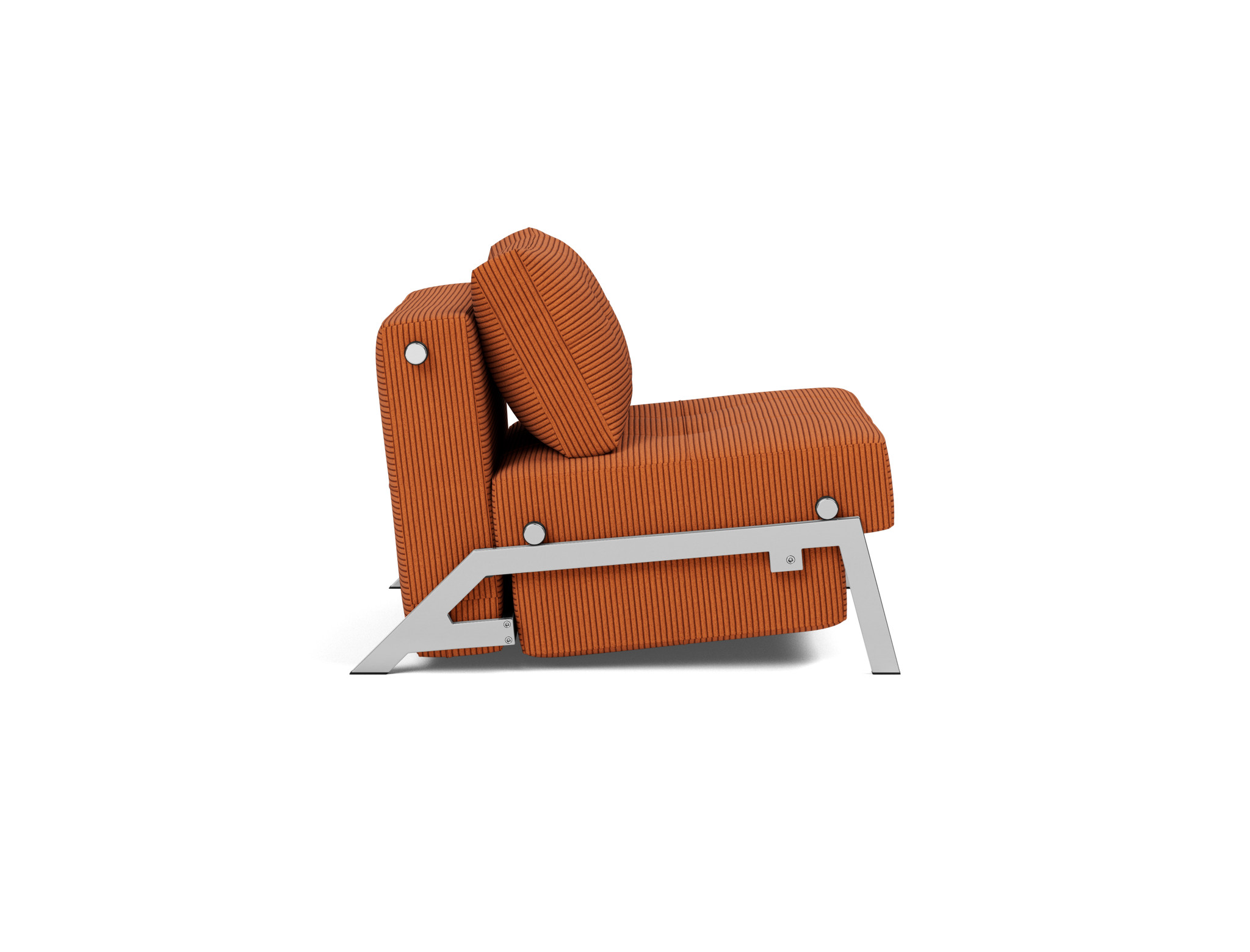 Schlafsessel Cubed 90 Kord Corduroy 595-Burnt-Orange Beine Chrom