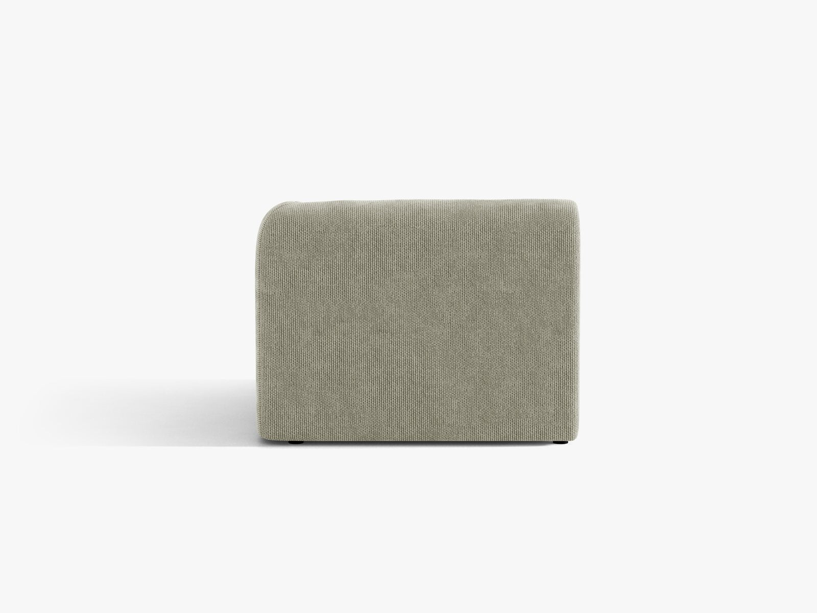 Micadoni Eckmodul Miley 1-Sitzer Chenille Eden Dunkelbeige Rechts