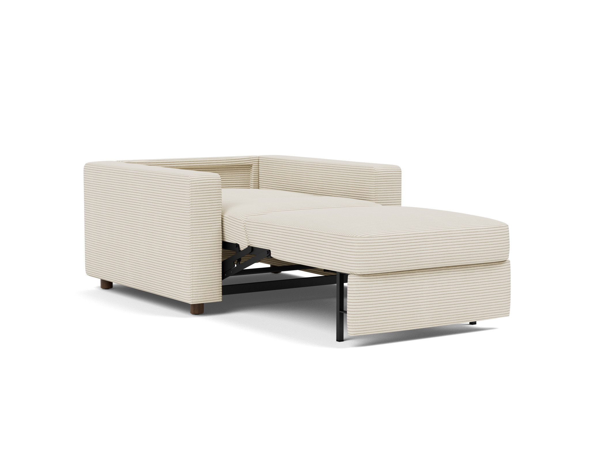 Schlafsessel Neah mit Standard-Armlehnen Kord Corduroy 594-Ivory