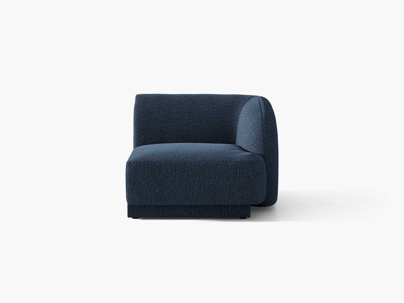 Micadoni Eckmodul Miley 1-Sitzer Rechts Boucle Baloo Dunkelblau