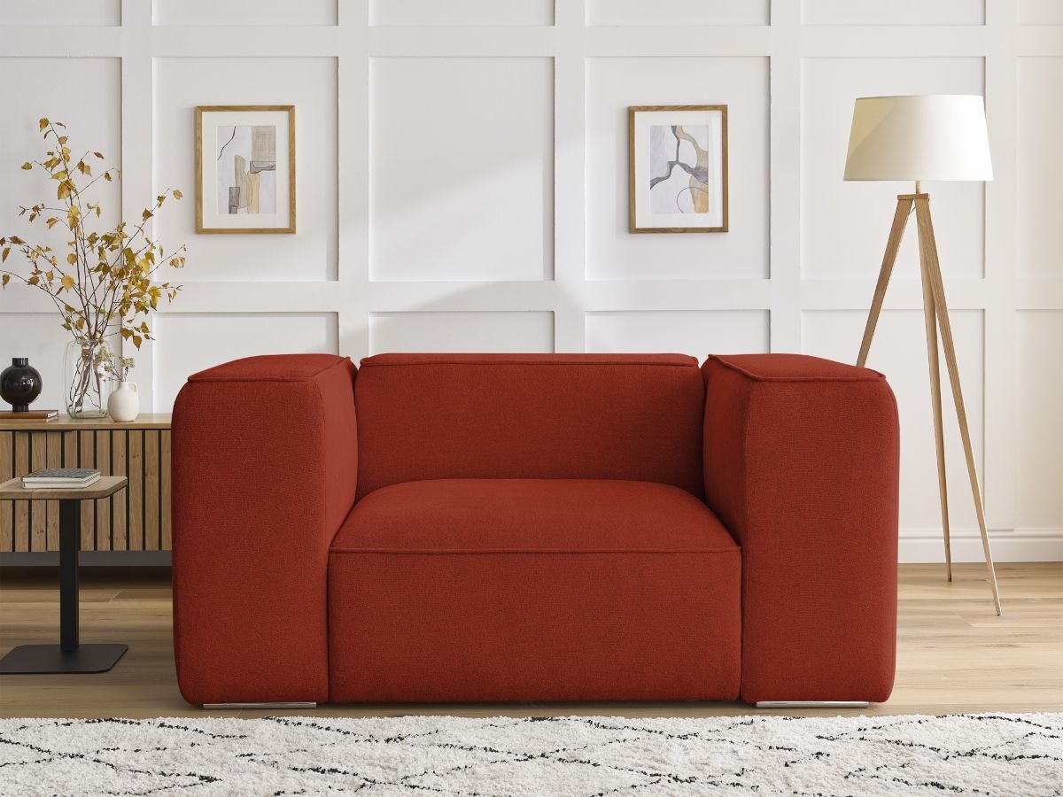 Bobochic Zephyr Sessel Strukturstoff Orange