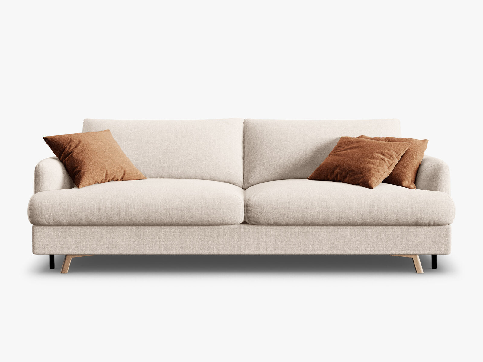 Micadoni Naomi Schlafsofa 3-Sitzer mit Bettkasten