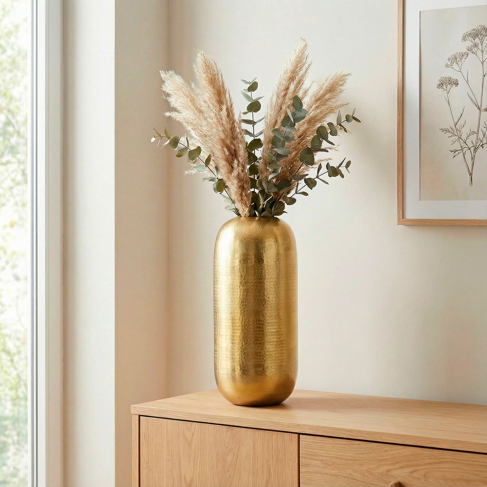 Bodenvase Revsnes Aluminium Gold Ø 20 cm