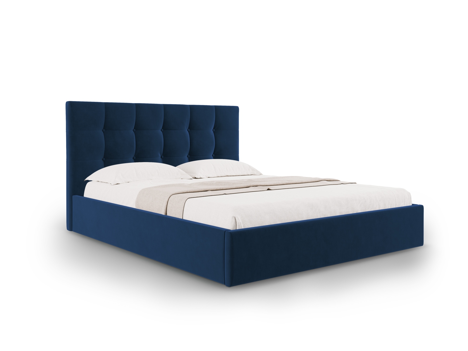 Micadoni Bett Phaedra Samt Matt Velvet Königsblau 180x200
