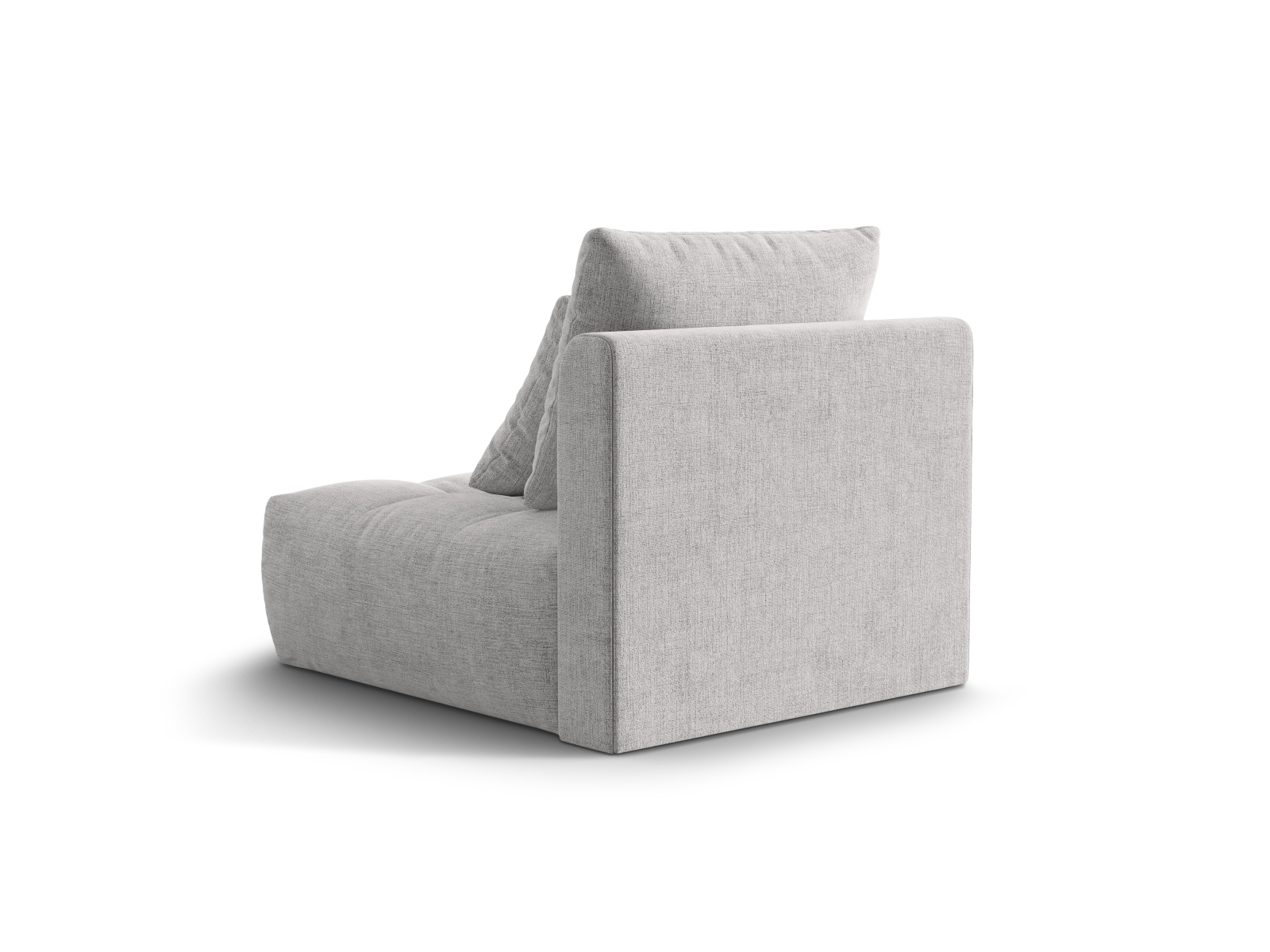 Micadoni Armloses Modul Bloom Strukturierter Stoff City Silber