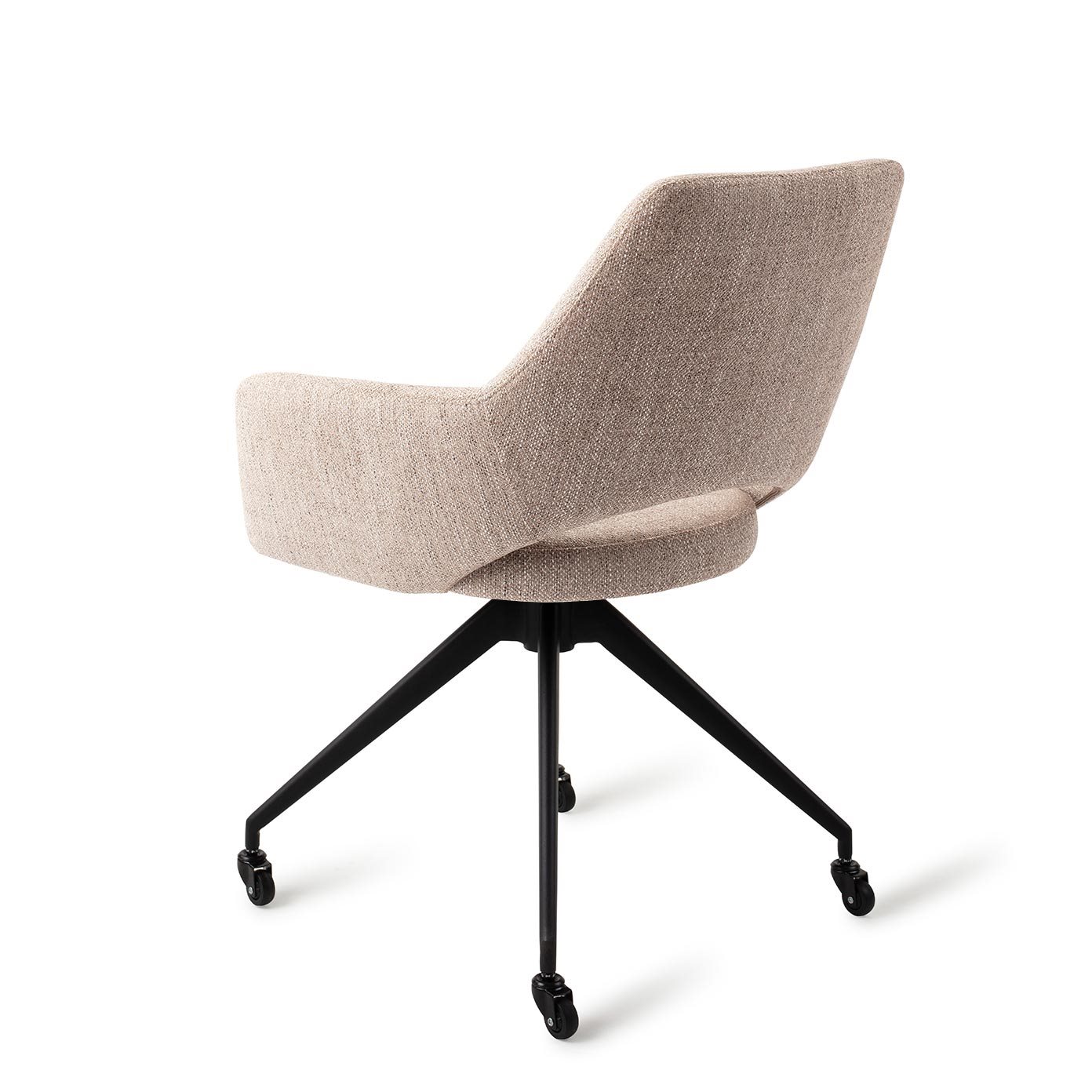 Jesper Home Esszimmerstuhl Yanai Biscuit Beach Glide Schwarz