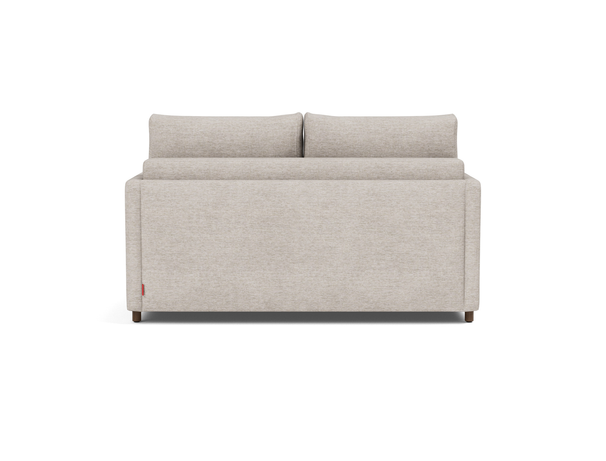 Schlafsofa Neah mit Slim-Armlehnen 140 Chenille Yuveno 471-Sand