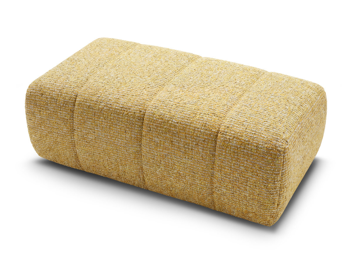 Bobochic Nesty Pouf Melange-Stoff Gelb