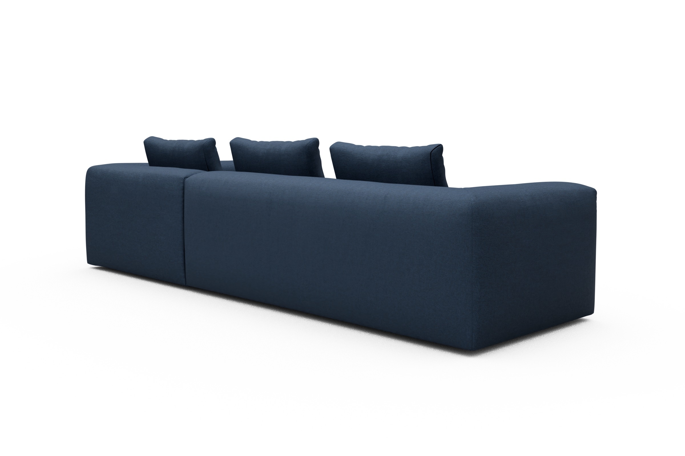 Ecksofa Fred Relax-Ecke rechts mit 2,5-Sitzer Weda-Blue