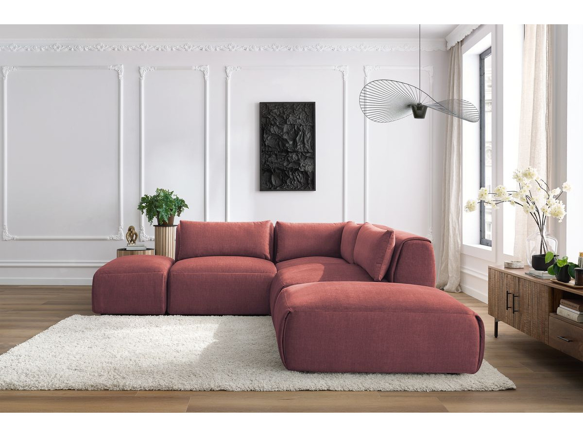 Bobochic Jeanne Ecksofa 271 × 300 cm Samt Orange