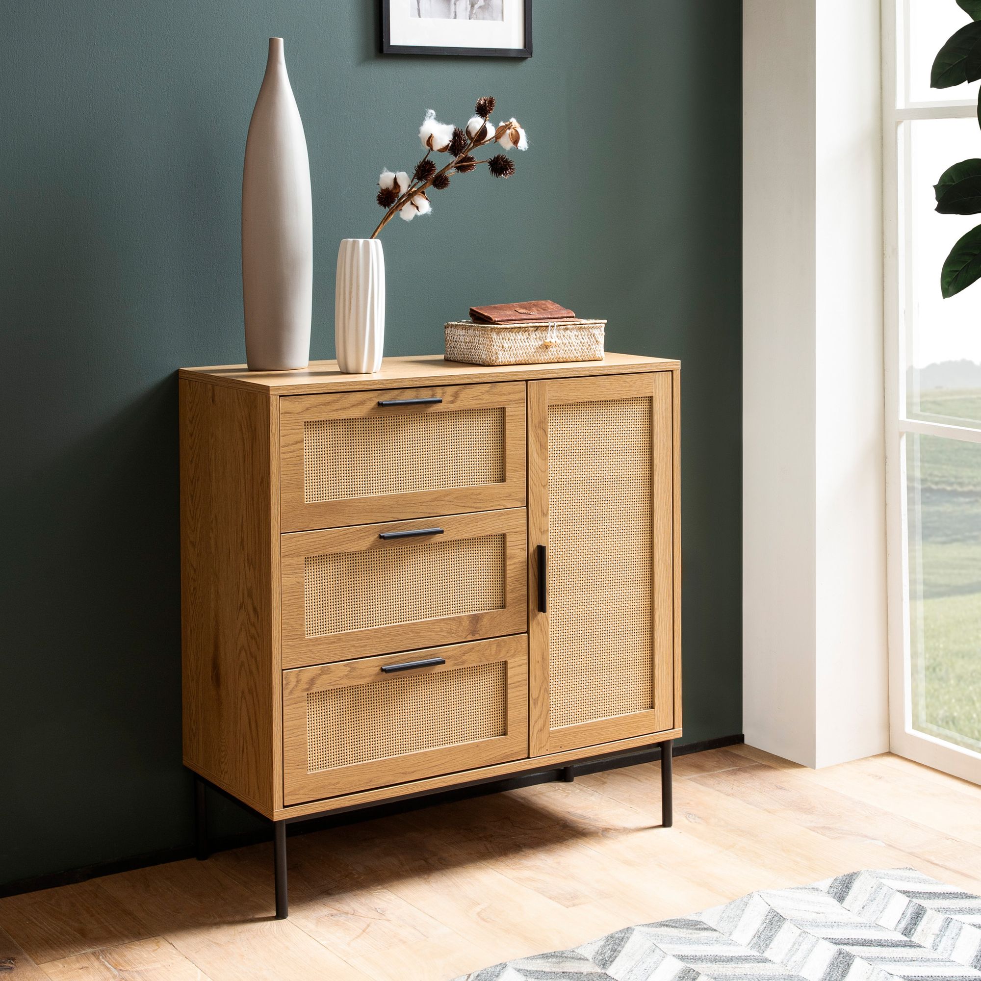 Sideboard Engerdal Braun 80 × 36 × 82 cm