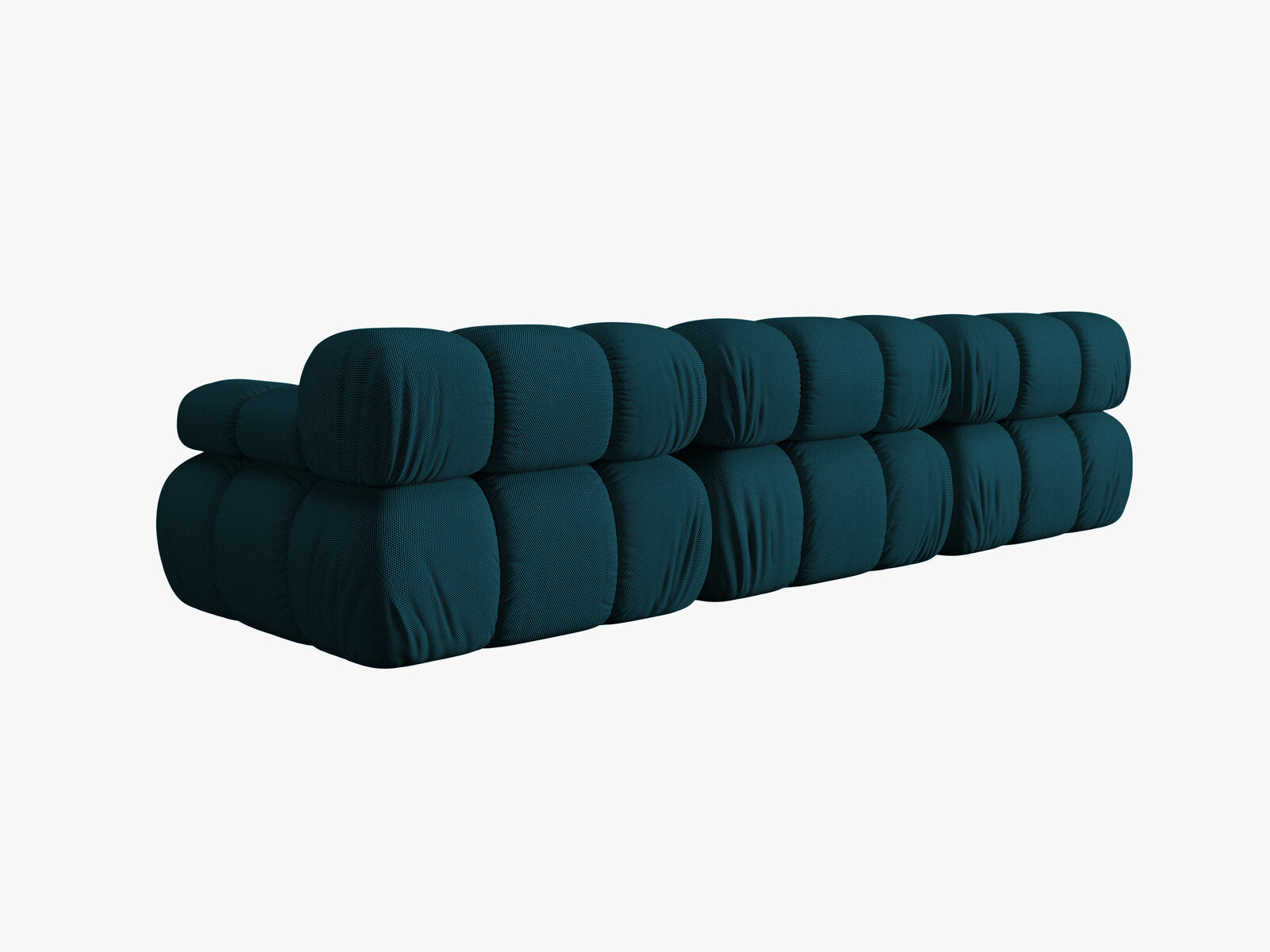 Micadoni Modulares Sofa Bellis 3-Sitzer 3D-Stoff Sonic Marineblau