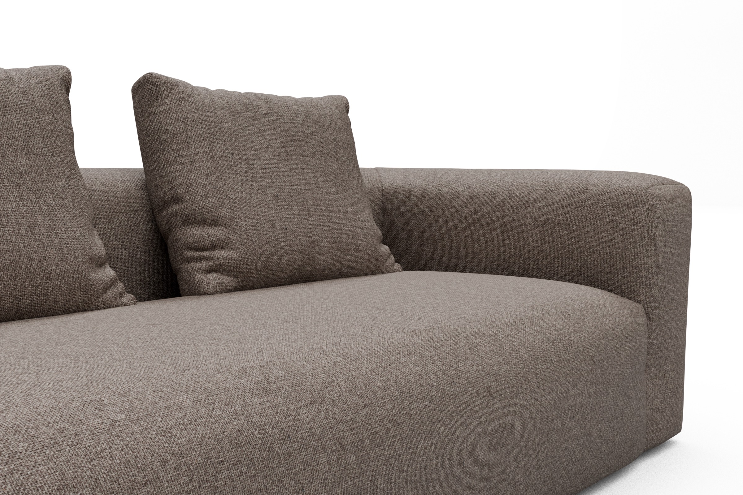 Ecksofa Fred Chaiselongue links mit 2,5-Sitzer Sama-Stone