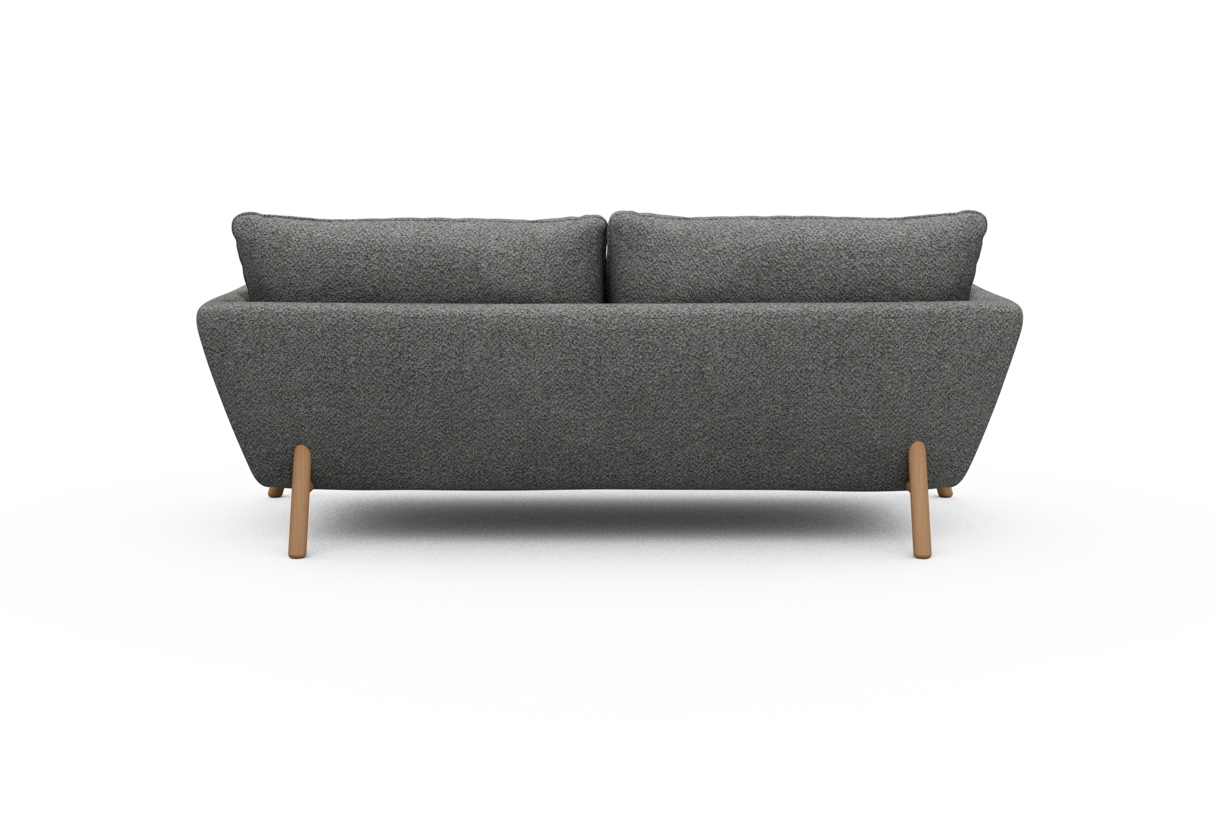 Sofa Emil 3-Sitzer Beinfarbe Eiche Natur Vanora-Warm-Grey