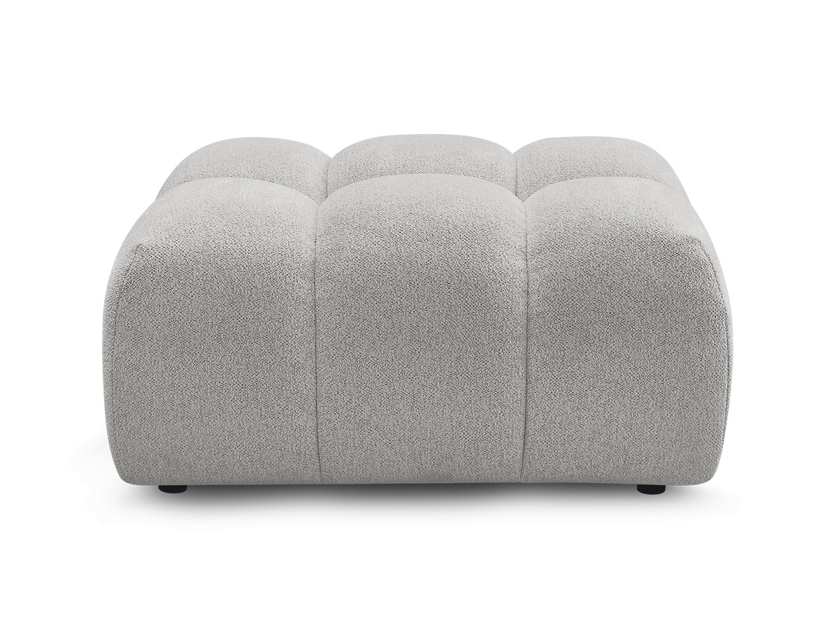 Bobochic Melisse Pouf Melange-Stoff Hellgrau