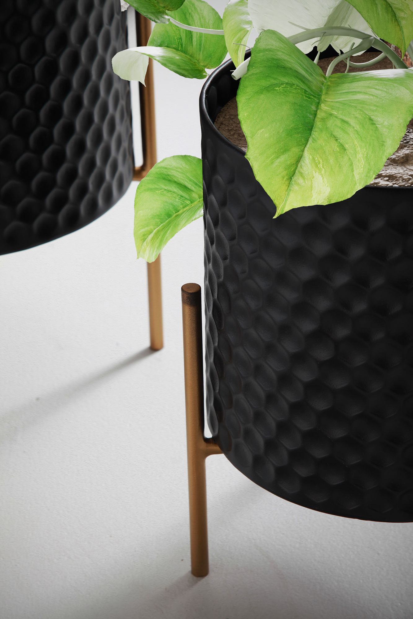 Blumentopf Bessaker Schwarz