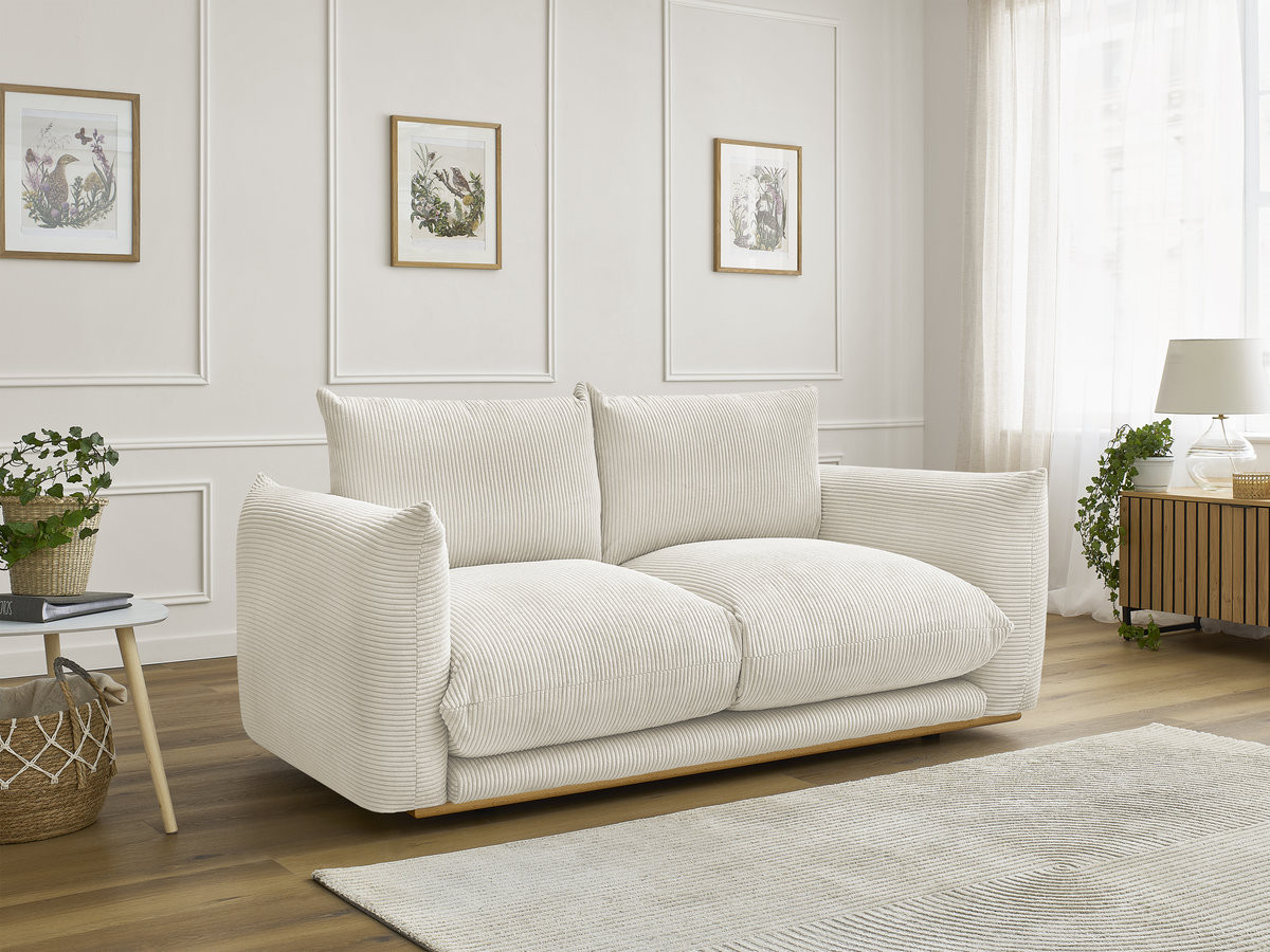 Bobochic Ernest Sofa 2-Sitzer Cordsamt Beige