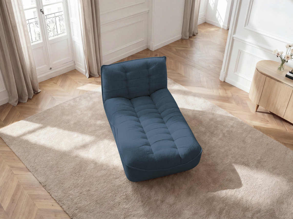 Bobochic Serena Méridienne-Modul Melange-Stoff Blau