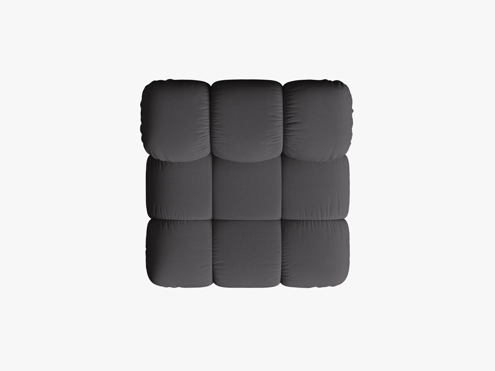 Micadoni Armloses Modul Bellis 3D-Stoff Sonic Espresso