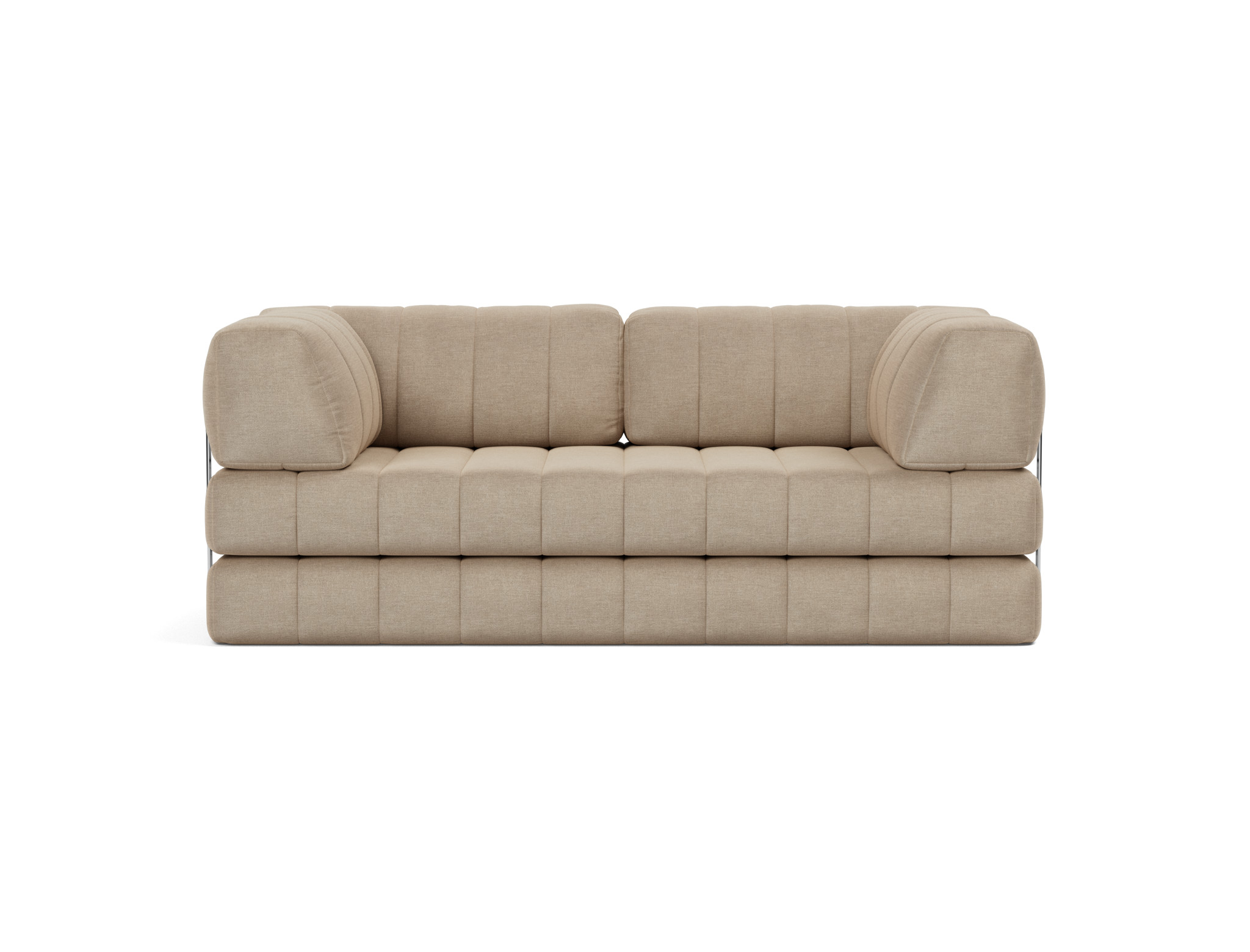 Schlafsofa CozyPad mit Armlehnen Flachgewebe Phobos 587-Mocha