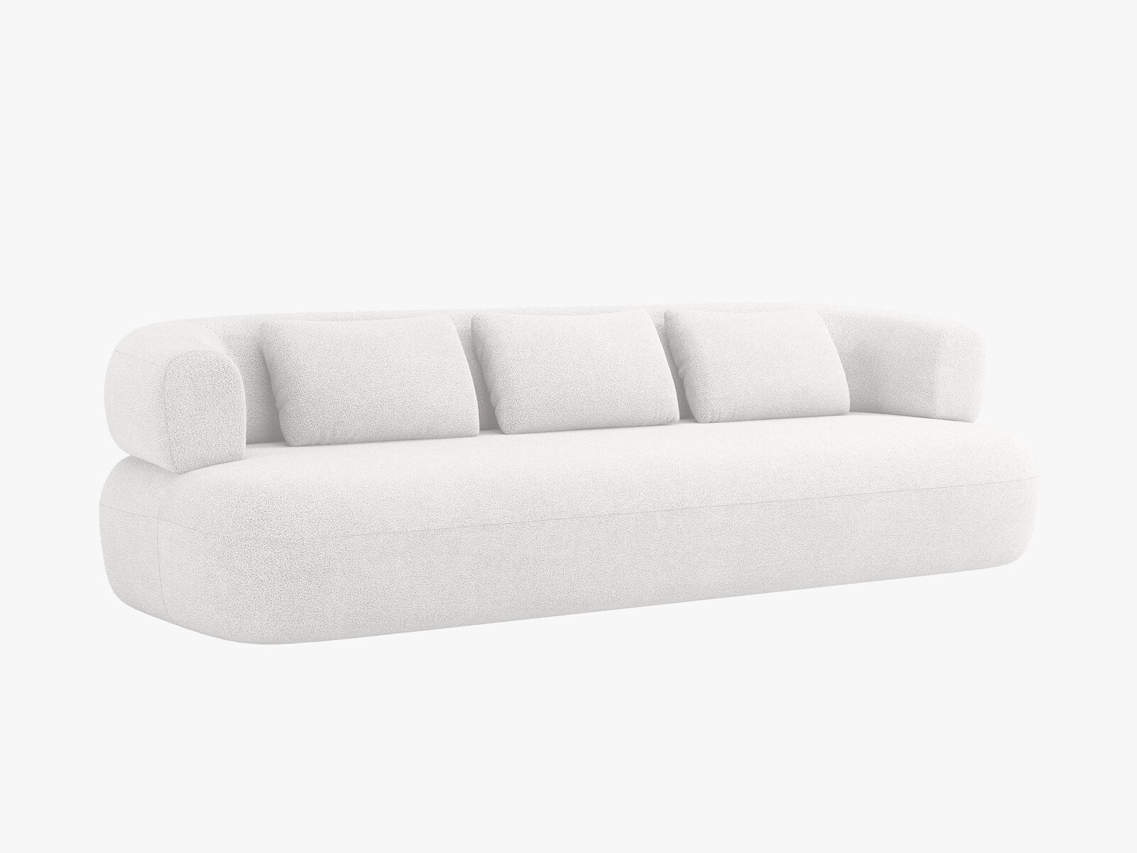Micadoni Sofa Jenny 4-Sitzer Boucle Now or Never Elfenbein