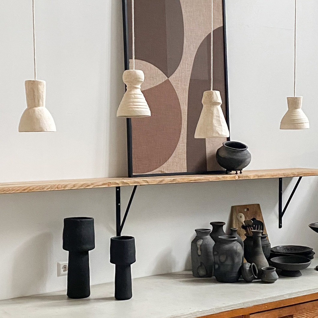 Raw Materials Chalk Pendelleuchte Moro