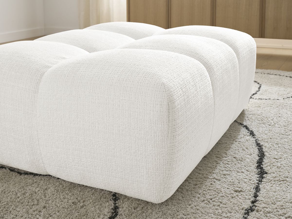 Bobochic Anakin Pouf Strukturstoff Weiß