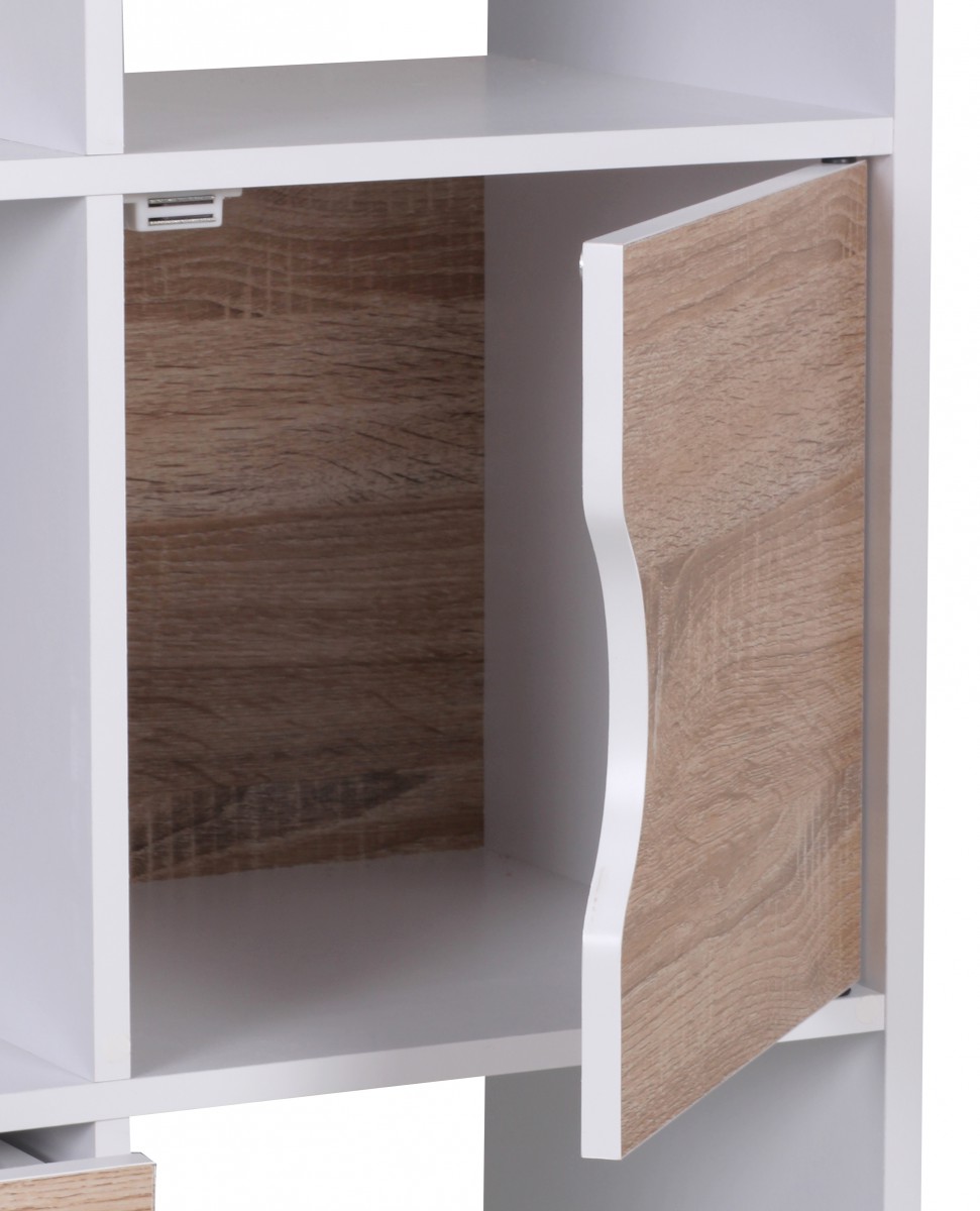 Bücherregal Averoy Weiß 60 × 29 × 120 cm