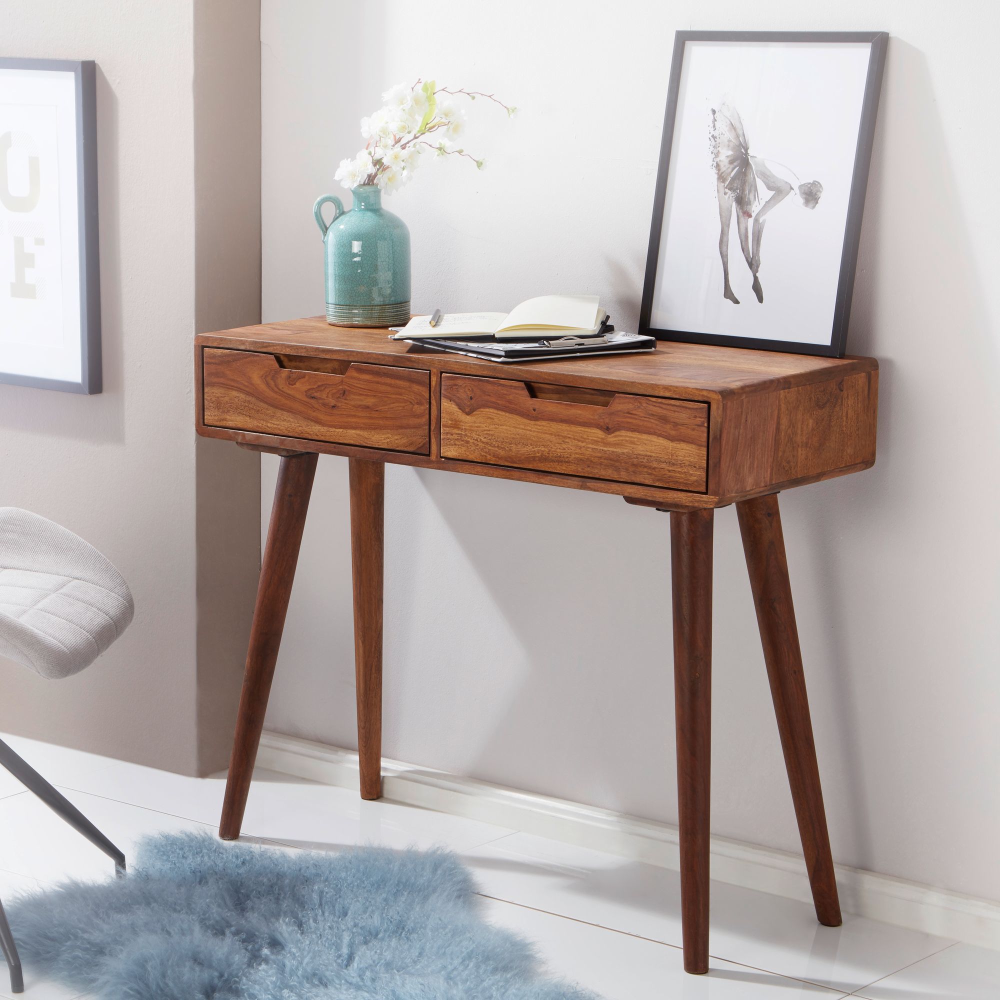 Konsolentisch Bedsted Sheesham Massivholz 90 × 36 × 76 cm