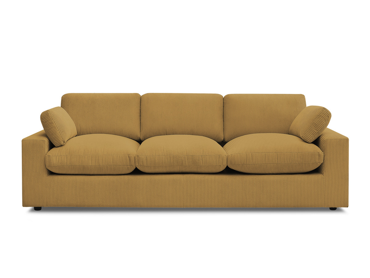 Bobochic Belair Sofa 3-Sitzer 250 × 93 cm Cordsamt Gelb
