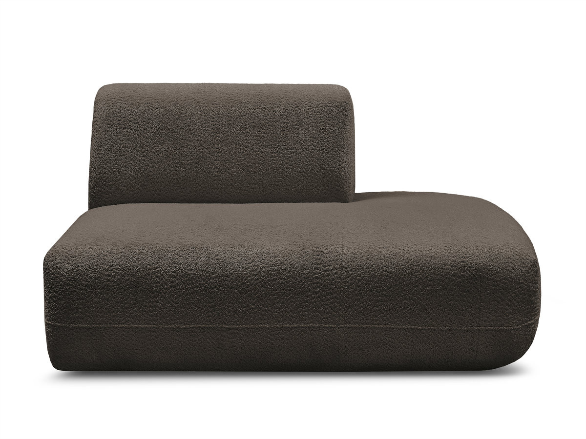 Bobochic Anda Sofamodul 2-Sitzer Chenille Braun Ecke rechts