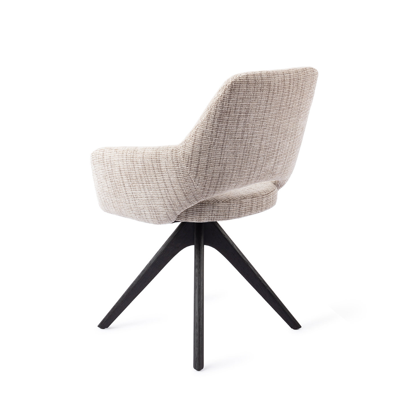Jesper Home Esszimmerstuhl Yanai Caramel Grid Revolve Eiche Schwarz