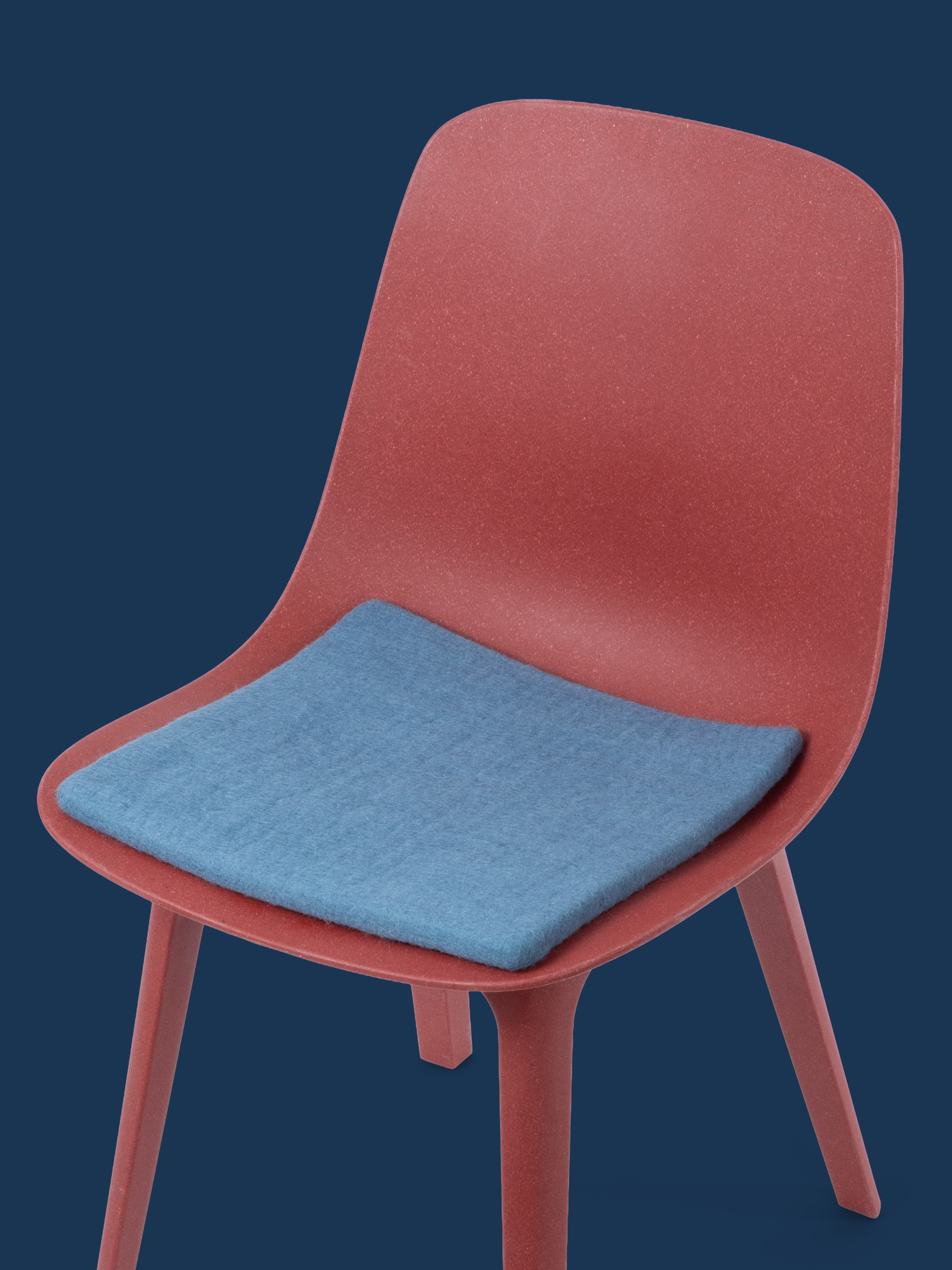 myfelt Nilo Filz-Sitzauflage Blau 36 x 36 cm