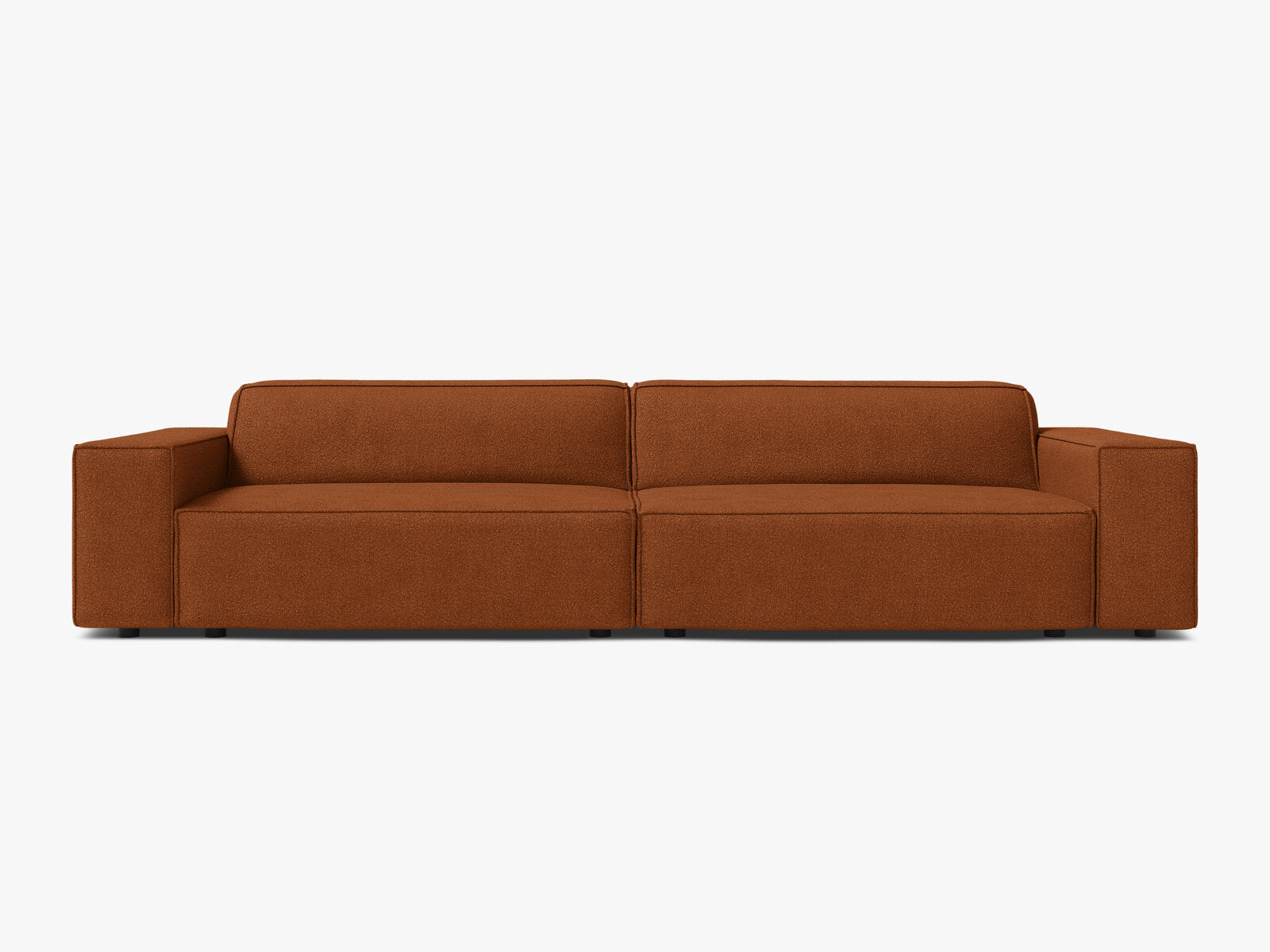 Micadoni Sofa Jodie 4-Sitzer Boucle Baloo Terrakotta