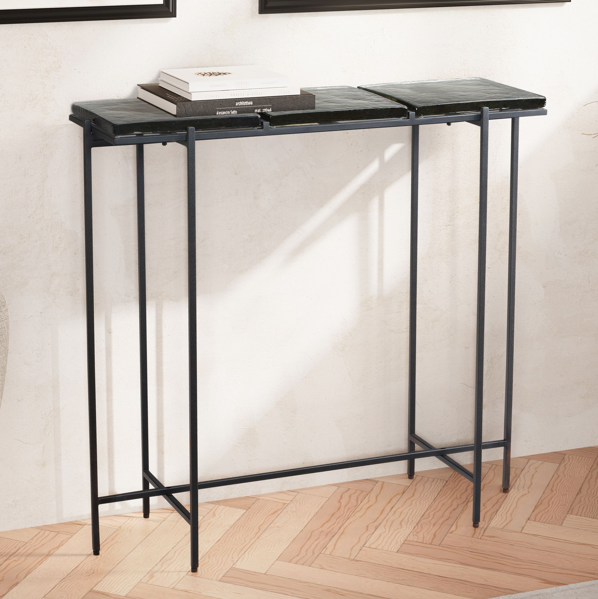Konsolentisch Holmsbu Schwarz 90 × 29 × 85 cm