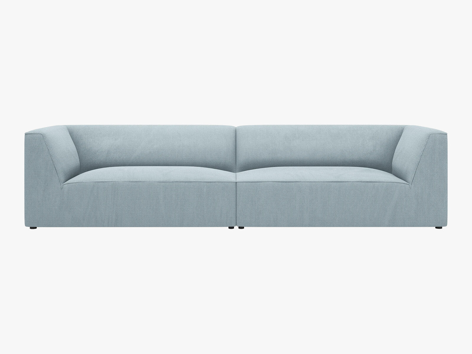 Micadoni Sofa Ruby 4-Sitzer Kord Scala Hellblau