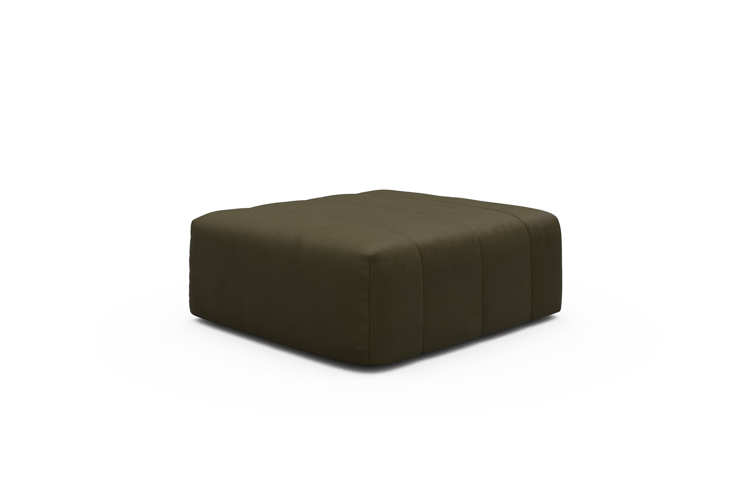 Sitzhocker Hugo Ottomane Cordufine-Pine-Green