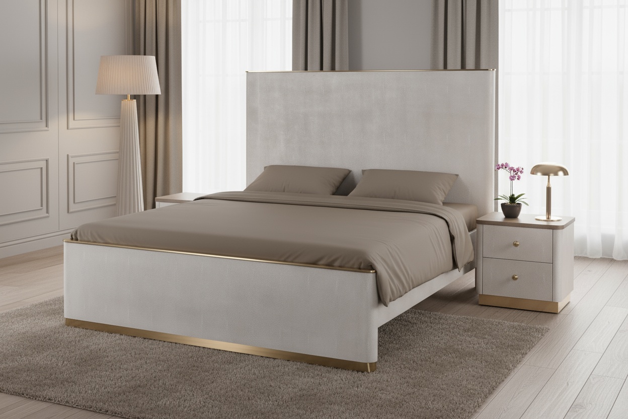 Livin Hill Set Stilig Bedroom: Polsterbett + 2× Nachttisch 160 × 200 cm
