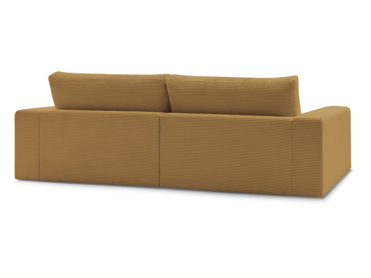 Bobochic Leonard Sofa 3-Sitzer 234 × 109 cm Cordsamt Gelb